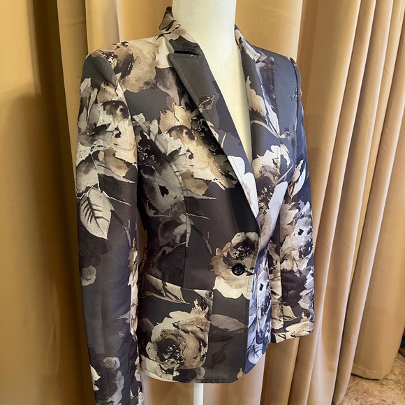NEW! Craig Taylor One Button Fitted Floral Blazer, Jacket Size 4 - Picture 3 of 11